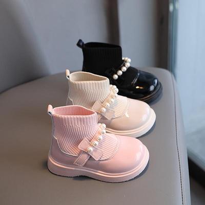 Children Girls' Ankle Boots Baby  Plush Platform Little Toddlers Shoes Flats Non-slip Sole