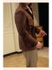 Ruishen Italian Retro Suede Plush Jacket - Autumn/Winter Casual Business Outerwear