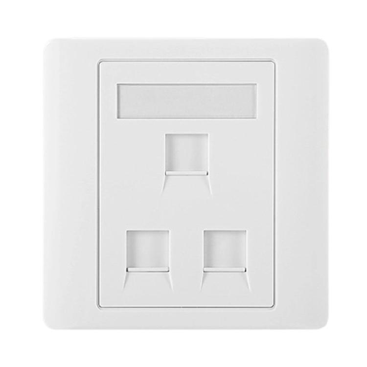 Placa de Parede Telefônica e de Internet Atualizável Material PC Placas Frontais de Internet Compatíveis para Caixas de Montagem Padrão 86