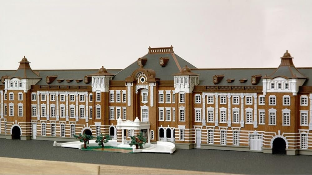 Woody Joe Tokyo Station Marunouchi Building Wooden Model Assembly Kit 1/350 (Building)