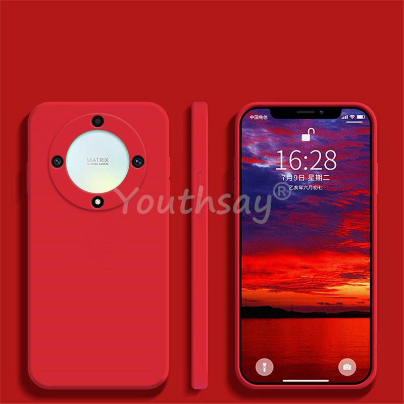 Luxus Business Minimalistisches Silikon Handyhülle für Honor X9d X70 High End Matt Hautfreundlich Kamera Schutz Stoßfeste Hülle Funda