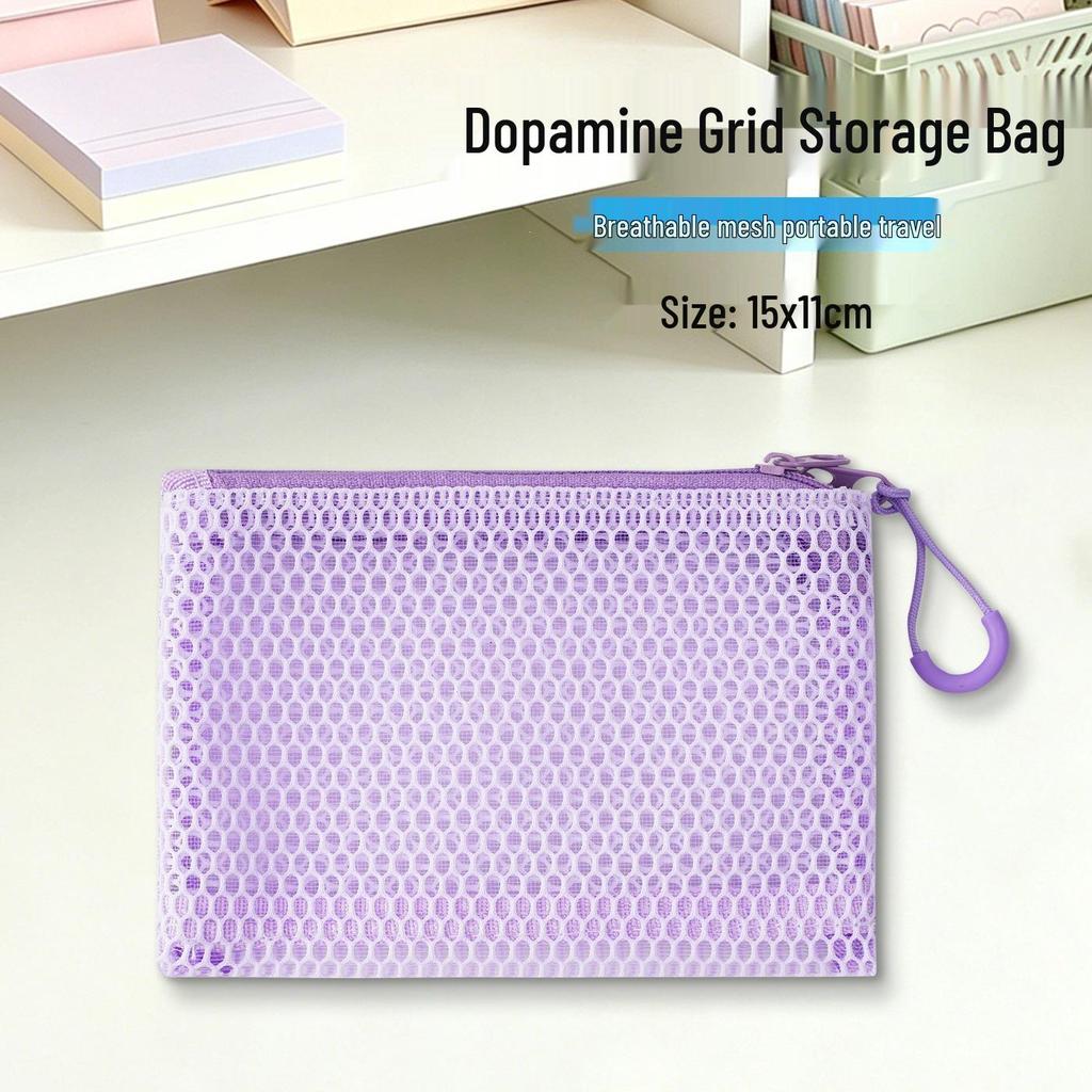 Dopamine Grid Large Capacity Makeup & Toiletry Travel Bag