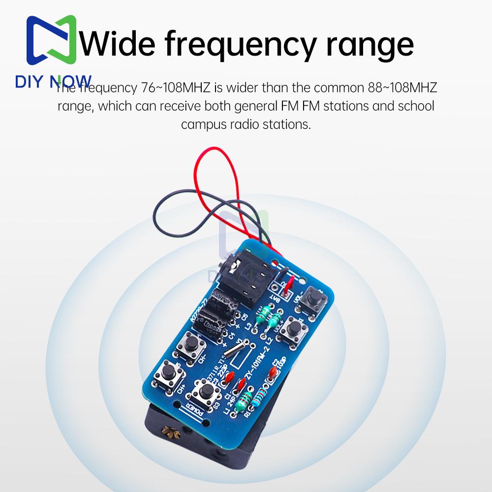RDA5807 Electronic Audio Module FM Radio DIY Kit 76~108MHZ Radio Module 1.8-3.6V Electronic Production Training DIY kit