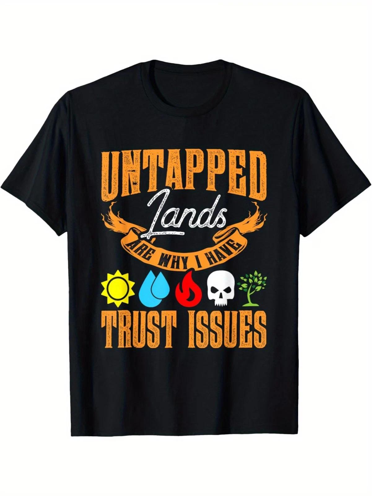 Untapped Lands Trust Issues Funny Magic Geek TCG T-Shirt S