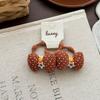 Autumn Retro Coffee Color Love Bow Hairpin Temperament All-match Children's Hair Accessories Side Bangs Hairpin Headdress
