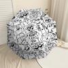 1PC Dog Pattern Umbrella-8-Rib Reinforced Portable Folding Travel Suitable for All Seasons Outdoor Daily Use  -J0326