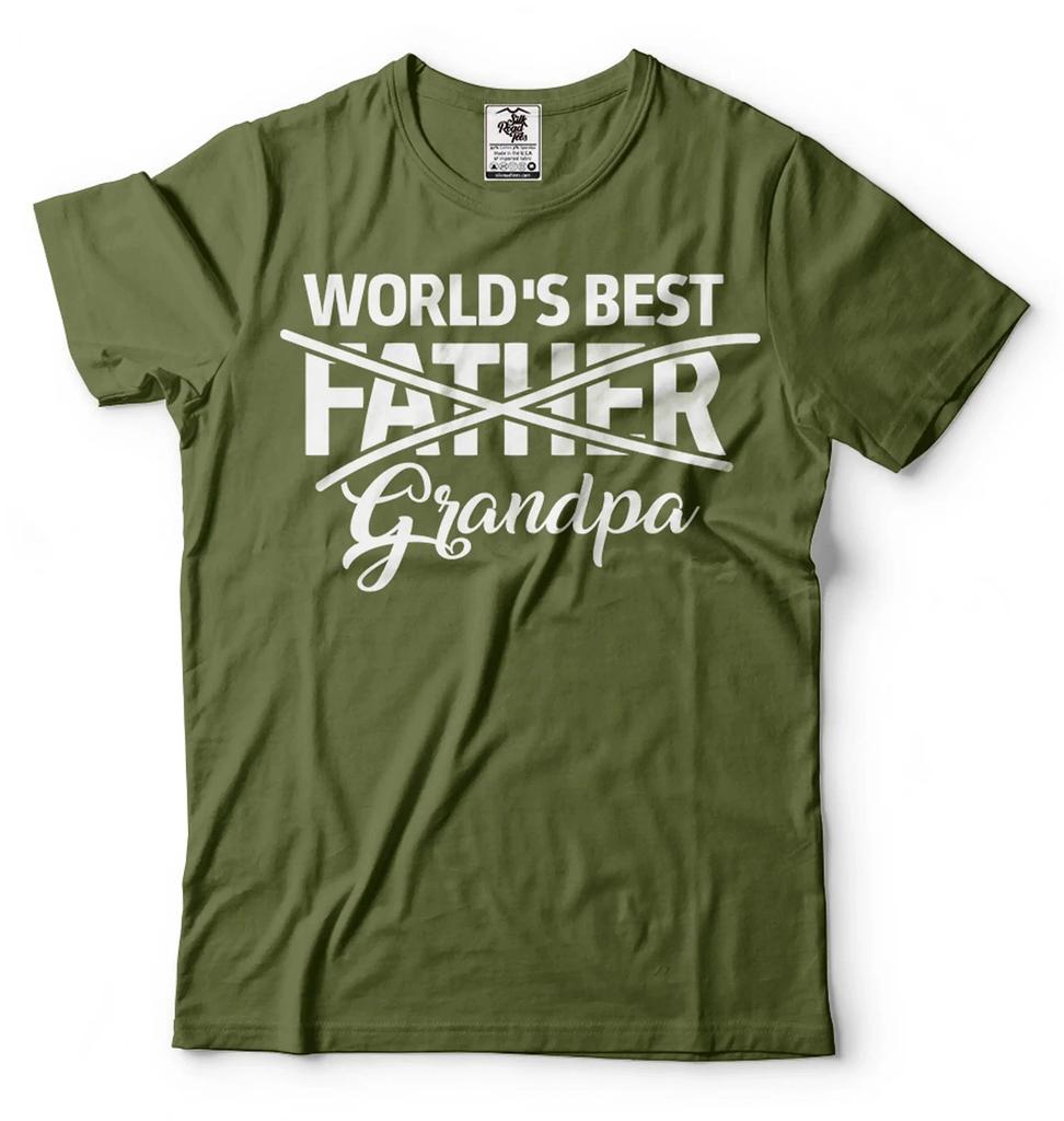 World's Best Grandpa Shirt New Grandpa T Shirt Promoted To Grandpa Shirt