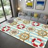 Nautical Rugs for Kids, Bedroom, Kitchen, Living Room & Bathroom - Stylish Home Decor Floor Mats