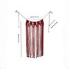 Decorative Tassel Handwoven Bikini Cover Up Bohemian Mesh Tassel Waistband  Versatile Styling