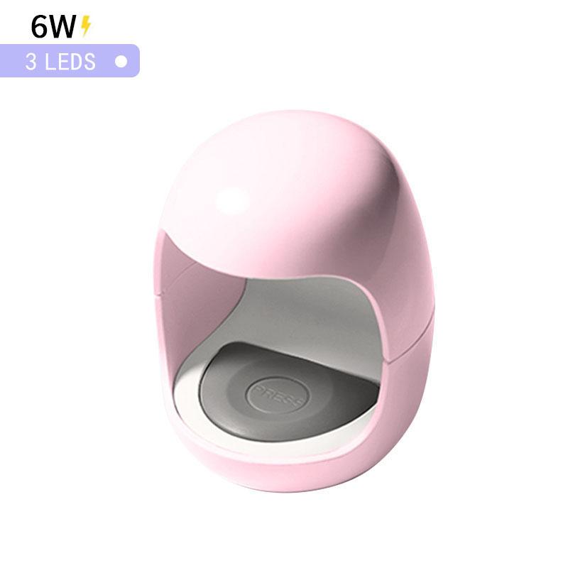 

Мини-сушилка для ногтей, УФ-светодиодная USB-лампа, маникюрная машина для дизайна яиц, инструмент для дизайна ногтей на один палец, отверждение геля с USB USB розовый