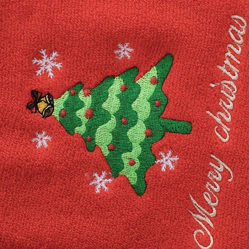 Large Christmas Hand Towels For Bathroom, Cotton Christmas Kitchen Towels, Decor Itemative Embroidery Holiday Towels For Kids