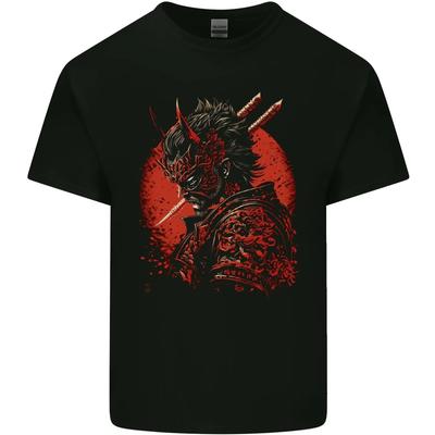 Bushido Samurai Devil Warrior Fantasy Kids T-Shirt Childrens