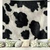 Cow Leopard Pattern Wall Tapestry Aesthetic Wall Hanging Printed Fabric Blanket Decorative Tapestries for Bedroom Living Room Home Decor