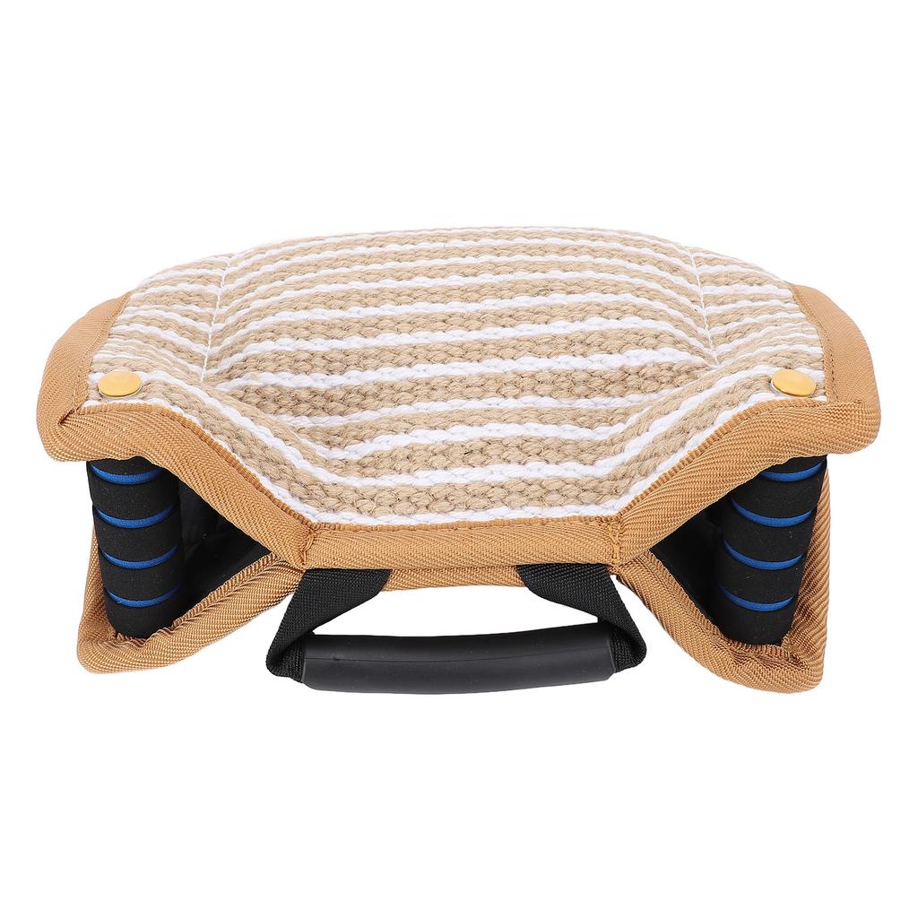 Dog Training Bite Pillow Tear Resistant Interactive Play Toy Jute Pad Dog Bite Sleeve Training Equipment with Handles