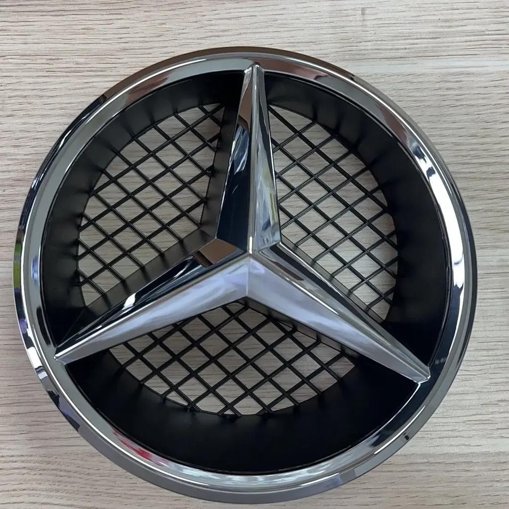 Car Sticker Hot For Benz Grill Badge Grid style Front Emblem for Mercedes benz AMG A B C E CLA CLS SLK GL Metris GLK GLA G R V V