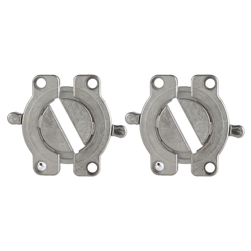 2Pieces Practical Swivels Latches Table Top Connectors Home Accessory Portable for Household and Office Daily Use