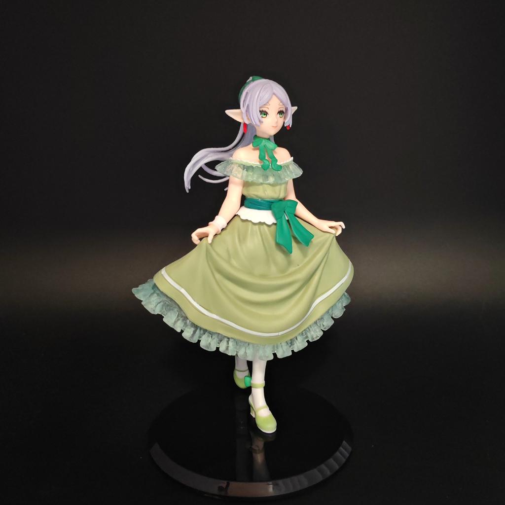 Frieren Beyond Journey End Anime Figure Green Dress Elf Girl Collectible Pvc Model Desktop Decoration For Anime Fans Collectors