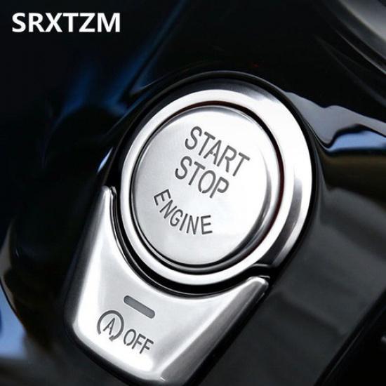 For BMW 5 Series G30 2017 2018 Car Start Stop Engine Push Off Button Trim Cover