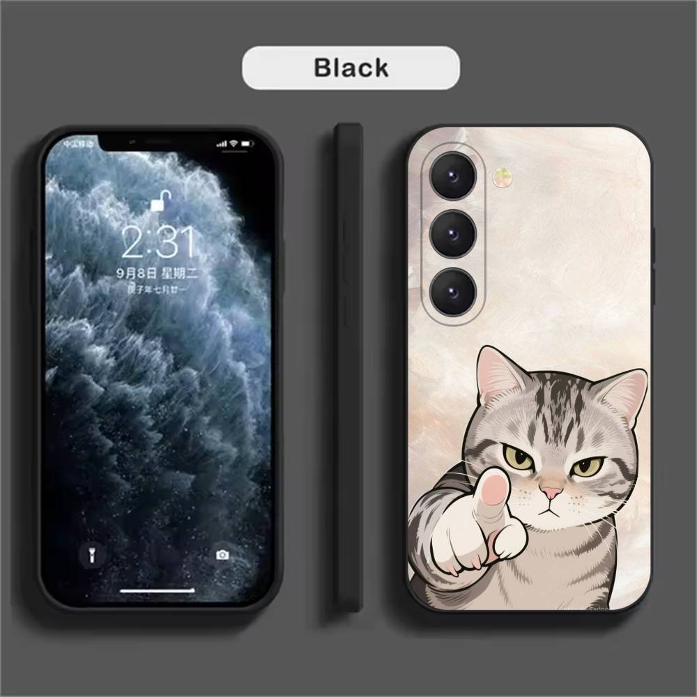 

Cute Popular Coffee Cat Cartoon Phone Case For Samsung Galaxy A52 A42 A32 A22 A12 A02S A72 A73 A51 A41 A31 A21S A71 A40 A30S A20 SamsungA73 5G