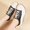 35-41 Women's Leather Lace-up Platform Rocker Shoes Wedge shoes Casual Shoes