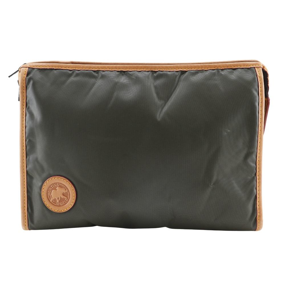 HUNTING WORLD Battling cross Business Bag khaki Polyurethane unisex Used