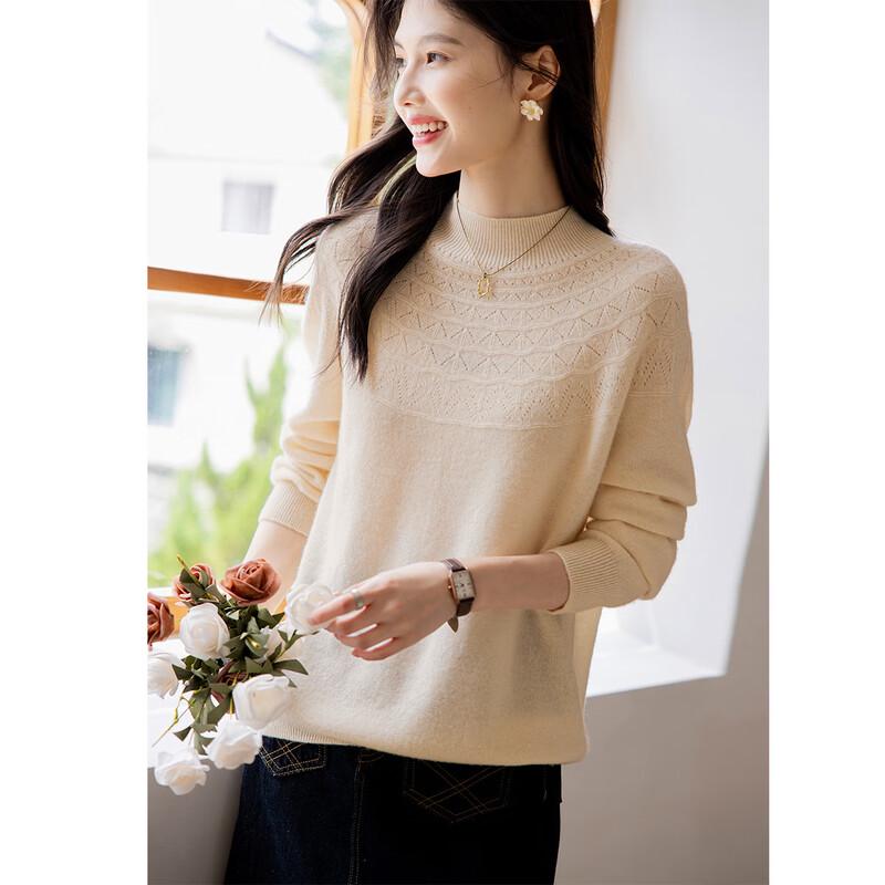 Mokana Women's Elegant Long-Sleeve Wool Sweater