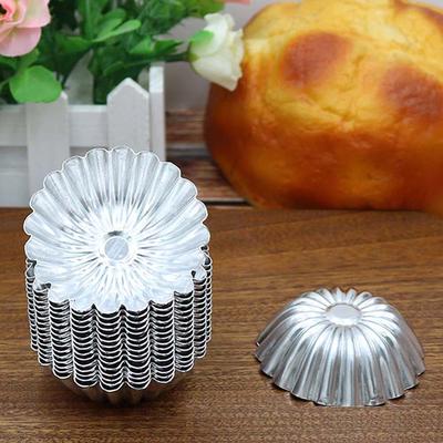 25 szt. Mini aluminiowe foremki do tartaletek, babeczek, ciastek, puddingu, ciasta, nieprzywierająca forma do pieczenia, kubeczki na muffinki, akcesoria cukiernicze