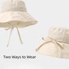 UV Protected Sunscreen Bucket Hat with Drawstring Quick-drying Sun Hat Wide Brim Fisherman Hat for Summer Outdoor Activities