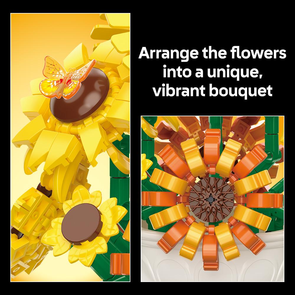 Non-Toxic Botanicals Flower Arrangement Diy Building Set Floral Home Dcor Kit Unique Centerpiece Idea Decorations For Cubicle 10345