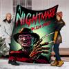 Nightmare Theme Print Flannel Blanket, Soft Warm Lightweight Throw Blanket for Living Room,Sofa Bed Camping Office