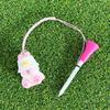 Plastic Cartoon Golf Rubber Tees Recyclable Golf Novelty Shape Tees  Golf Practice Tools