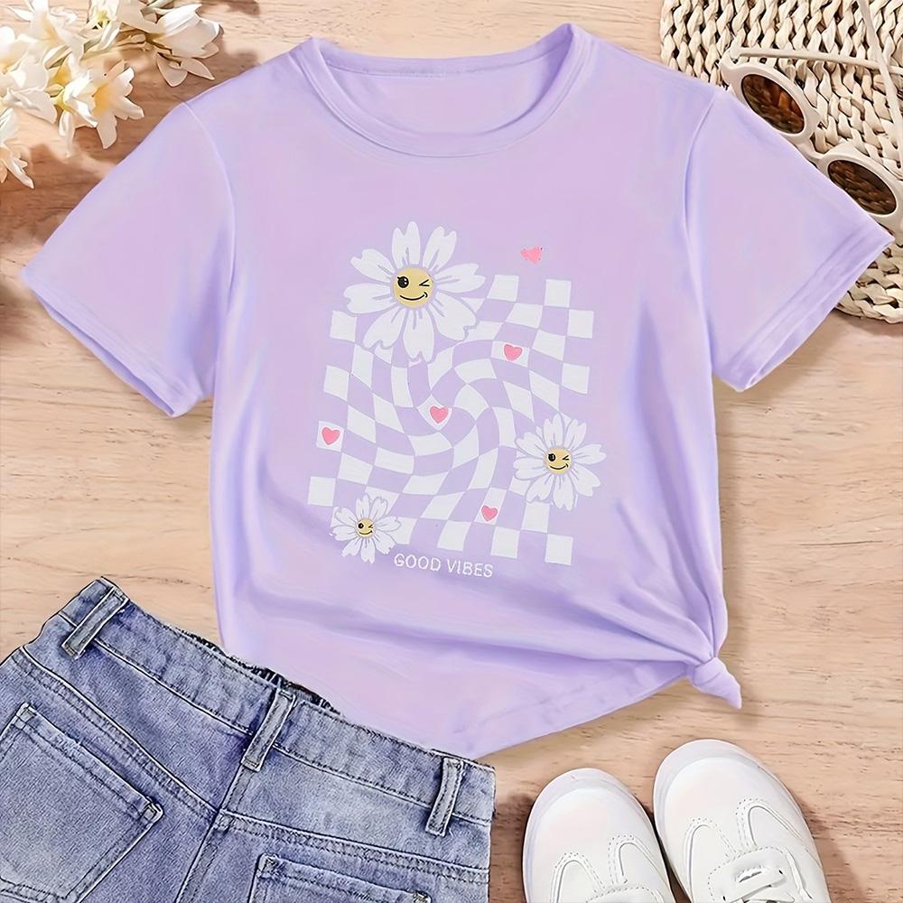 

Women s Printed T-shirt Trend Short Sleeved Loose Round Neck Clothing Turtle Sun Pattern Top Women s Fashionable Clothing Summer 6XL