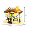 Christmas Snow House Figurine Figurines Decoration Birthday Gift Village Scene for Desktop