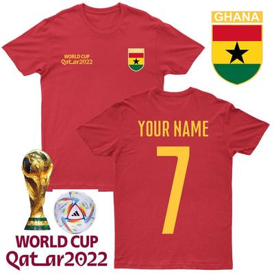 Personalizované ghanské tričko Fotbalové tričko se jménem a číslem #WC