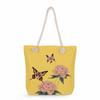 Flower Print Thick Rope Single-shoulder Beach Bag 7318 CLE