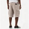 Men’s Casual Drawstring Waist Relaxed Fit Multi Pocket Knee Length Shorts with and Patch for Everyday Wear