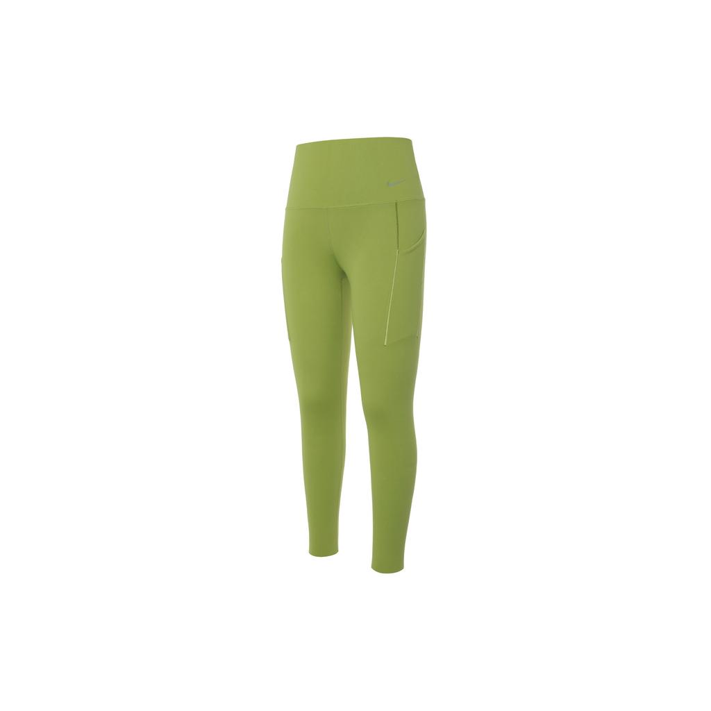 Nike Universal Solid High-Waisted Tight Nine-Point Sports Leggings Women leggings Pear-Green Black DQ5898-377