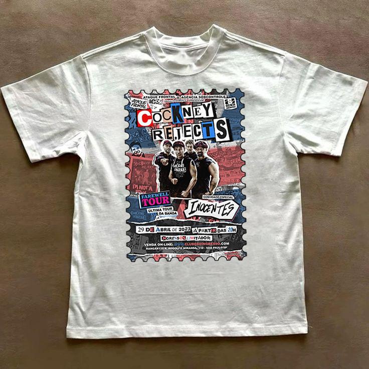 Vintage Cockney Rejects Band Tour T-shirt All Size S to 5XL IL918 Unisex T-Shirt XL
