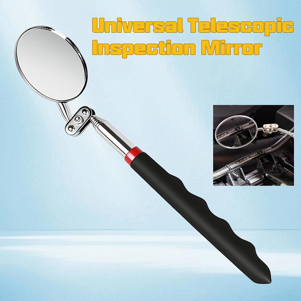 Collapsible Folding Mechanic Inspection Mirror 360Degree Rotatable Flexible Mechanics Mirror