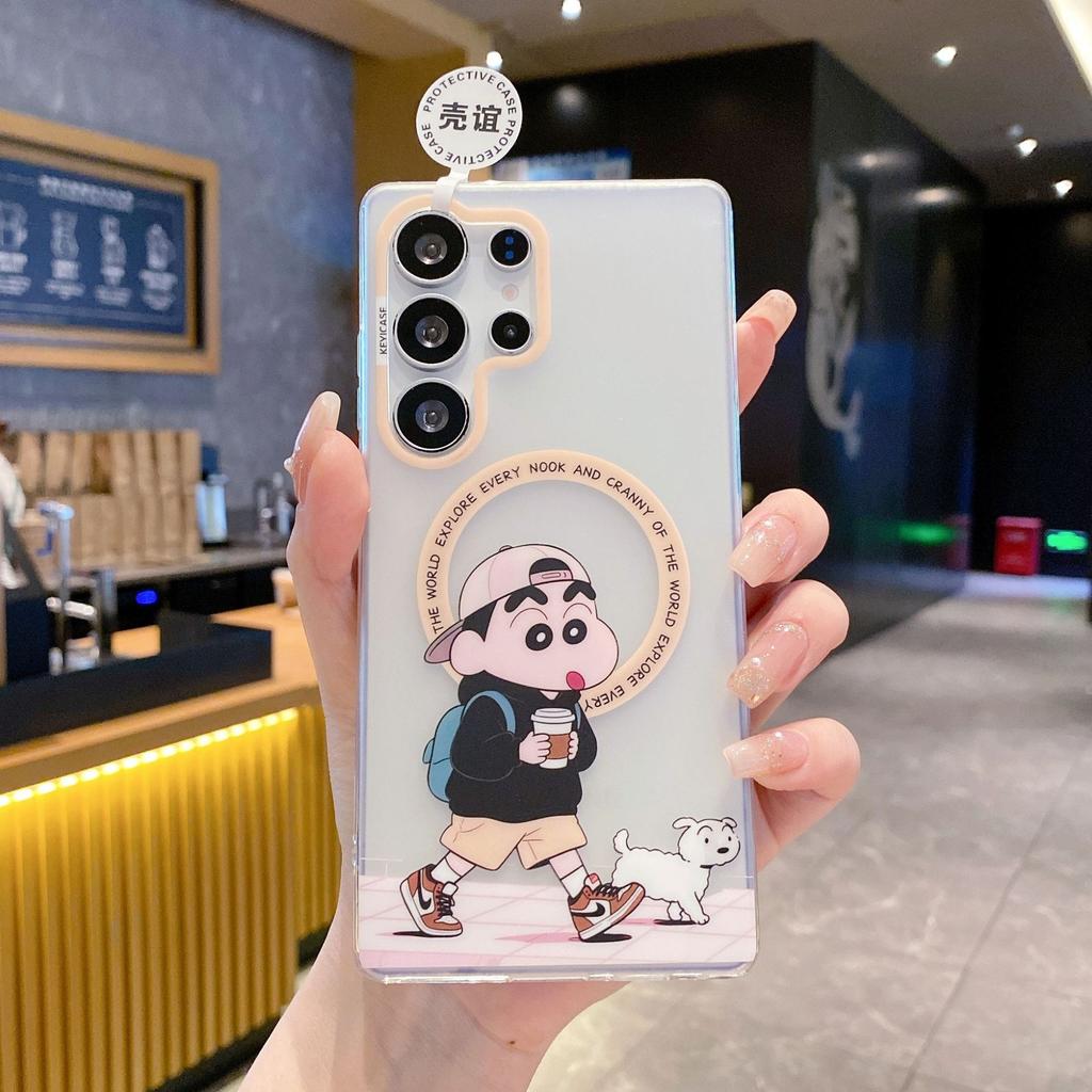 Skin-sensitive Magnetic Suction IMD Samsung S11Ultra Mobile Phone Case S11 Korean Cartoon S11 Cute S11 Protective Case