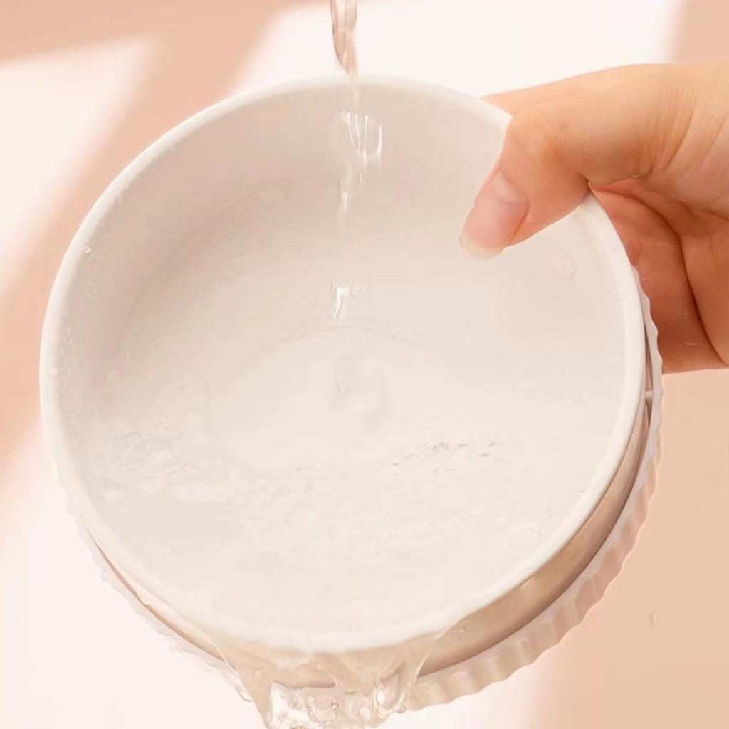 Heated Cat Bowl Rechargeable Pet Water Heating Bowl Noiseless Ceramic Water Bowl Cat Water Fountain Animal Drinking Dispenser