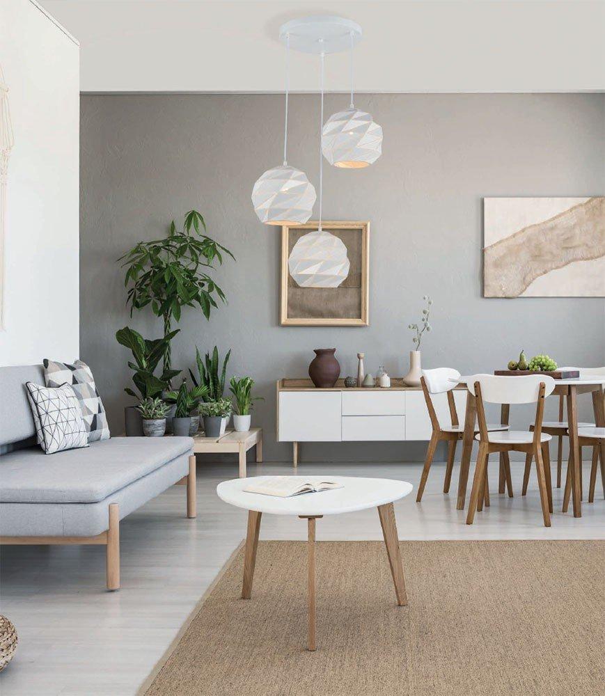 Lampa Wisząca Palermo PND-2424-3S-WH Italux