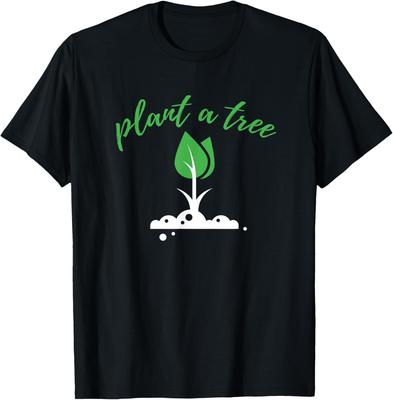 Pflanze einen Baum Grafik T-Shirt Tag der Erde Umweltschützer Lässiges Baumwoll-T-Shirt Geschenk