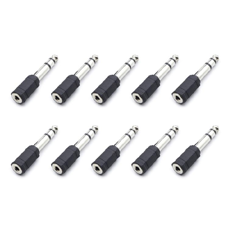 1/4inch Female to 1/8inch Male or 1/8in Male to 1/4in Female Stereo Adapter Sound Jacks Plug for Guitar Digital Piano