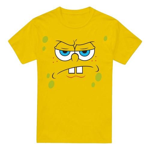 SpongeBob SquarePants Mens Angry Face T-Shirt