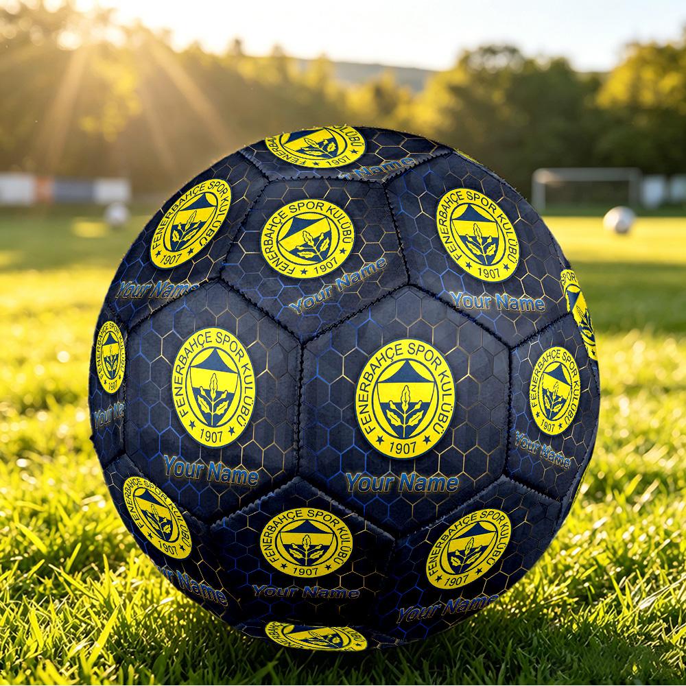 Personalized Size 5 Football Fenerbahçe FC Pattern Outdoor Game Sports Ball Gift
