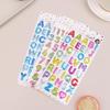3D Gold Coil Shiny Number Alphabet Stickers For Scrapbook Decals Phone Case Personalized Decoration Crafts
