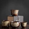 Original Ore Retro Kiln Transformed Tea Cup Owner Coarse Pottery Tea Cup Large Single Ceramic Household Kung Fu Tea setSingleCup