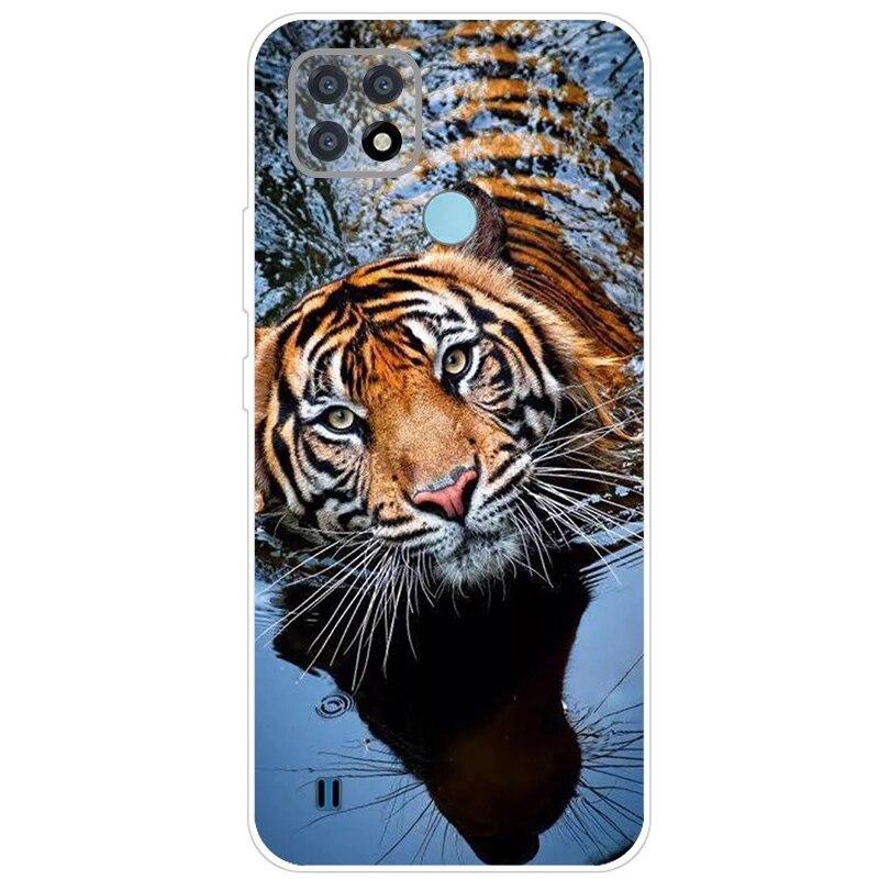 Realme C21 Hülle 6.5'' Klar Silikon Fudnas Weiche TPU Hülle Für Realmi C21 2021 Hülle C 21 Handyhüllen Rückseite RealmeC21 Bumper
