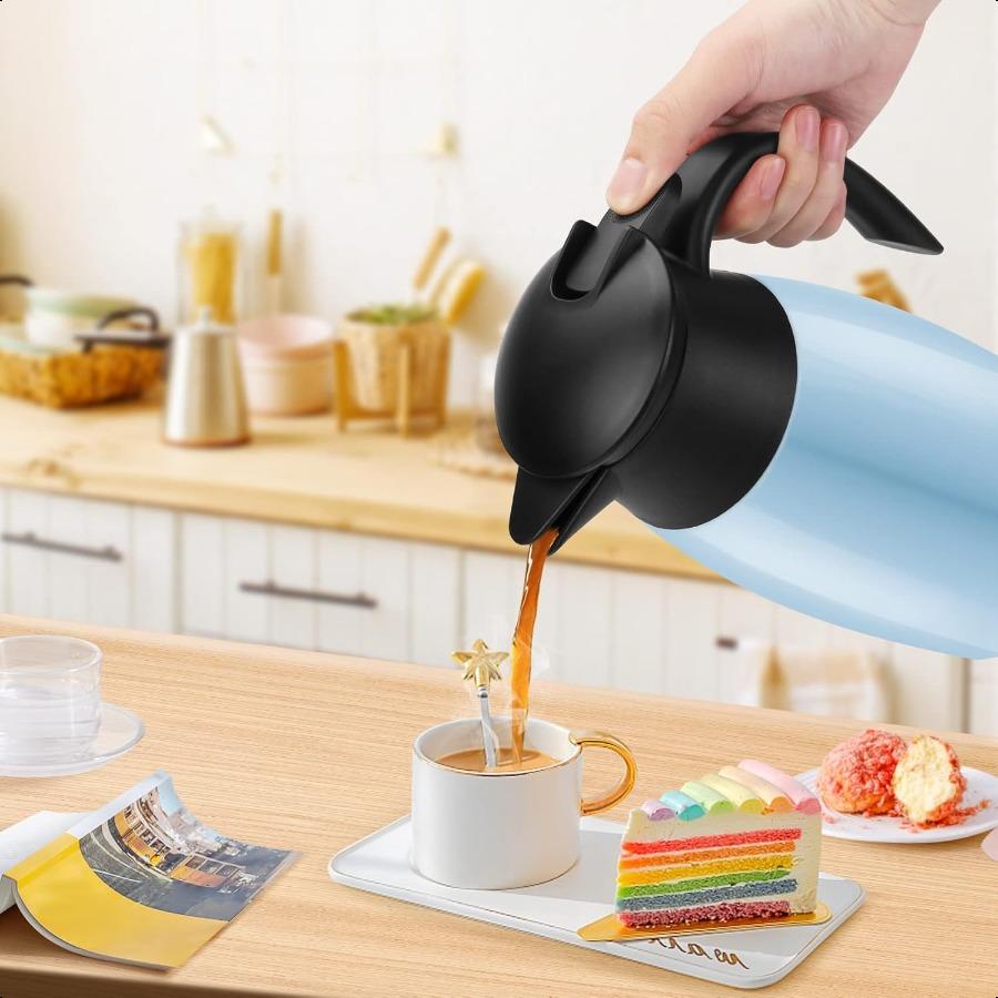 

Кофейный графин-аэропот 70 унций Изолированный кофейный урн Вакуумный термос из нержавеющей стали Фляга для кофе Горячей воды Чая Горячих напитков United States